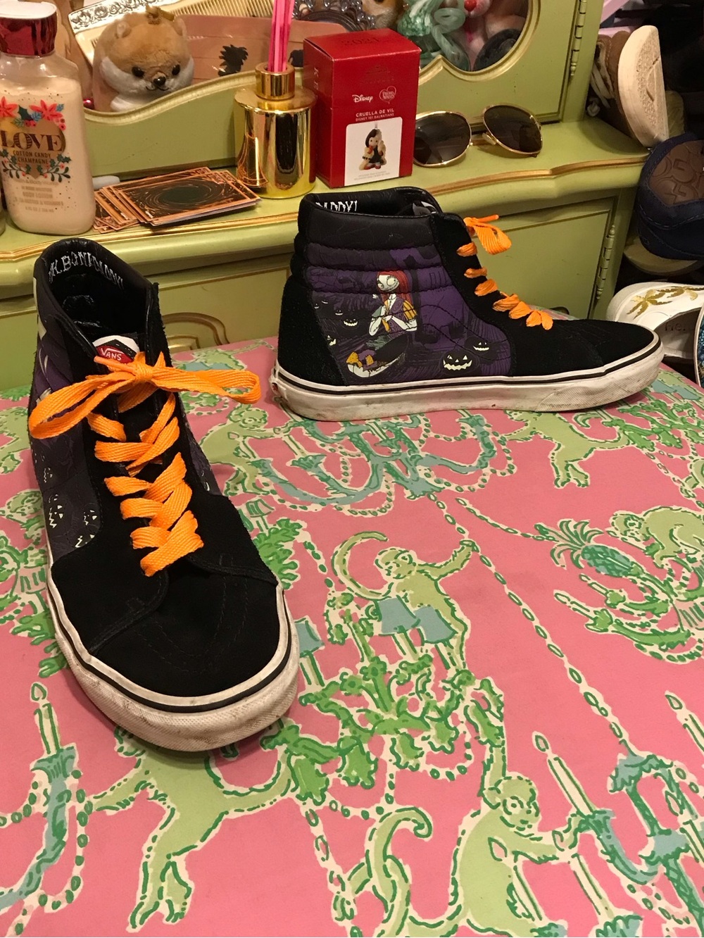 Vans Sk8 Hi Disney the Nightmare before Christmas Glow in the dark Size M9.5/W11